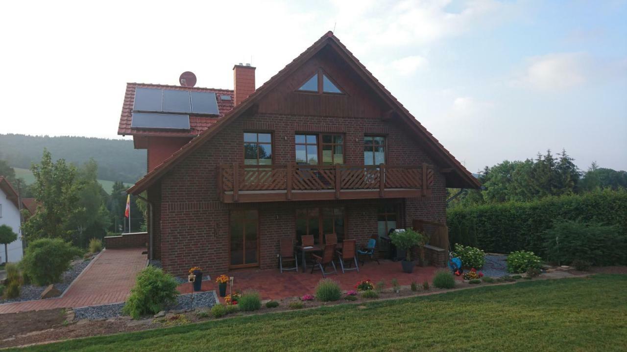 Ferienwohnung Blumenland エクスタータール エクステリア 写真